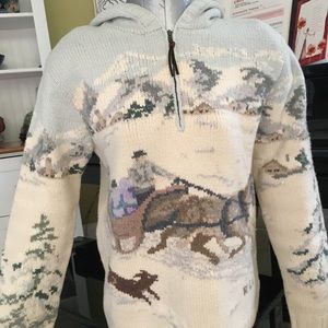 Vintage Ralph Lauren sweater with hoodie